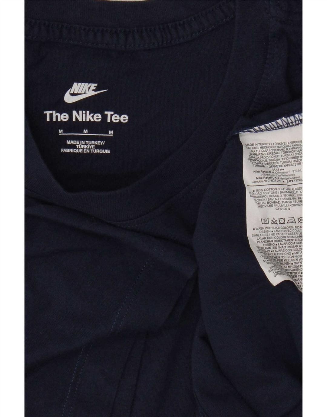 Nike muška majica kratkih rukava srednje tamnoplavi pamuk