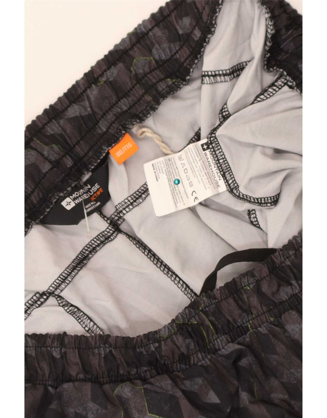 Mountain Warehouse Muške sportske kratke hlače 2XL crni geometrijski poliester