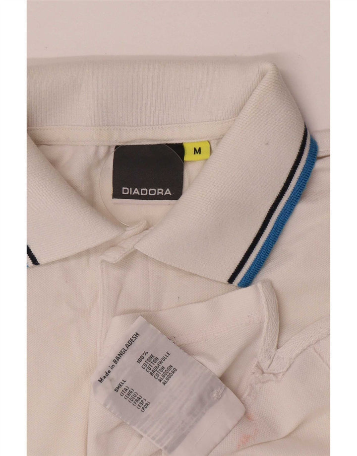 Diadora muška polo majica srednje bijele pruge, pamuk