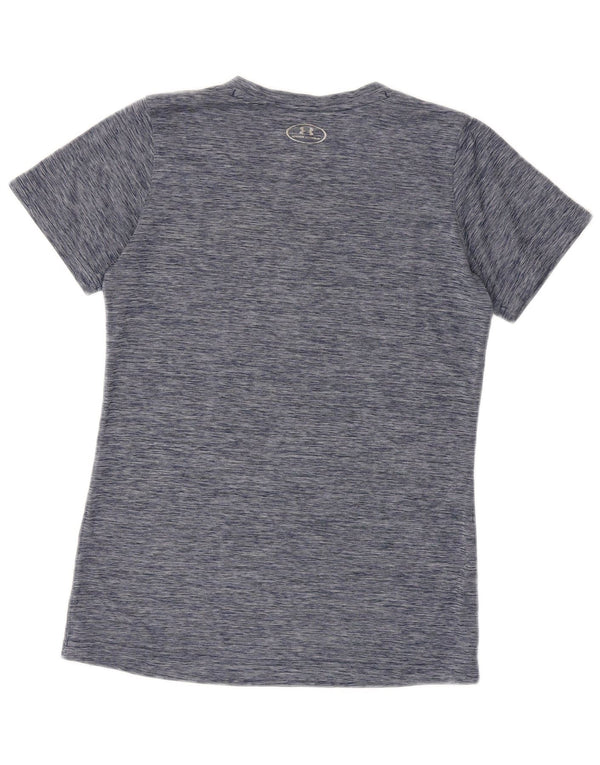 Under Armour ženska majica kratkih rukava Heat Gear UK 12 srednje tamnoplava s pjegama