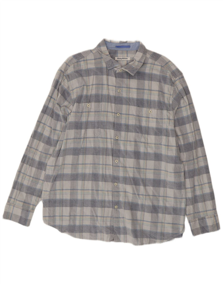 Tommy Bahama muška košulja 2XL plavi karirani pamuk
