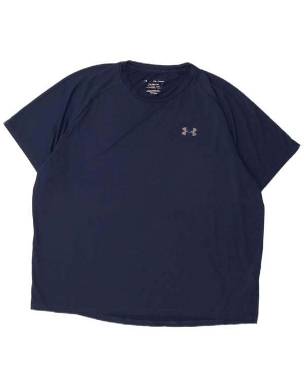Under Armour muška majica kratkih rukava 2XL tamnoplavi poliester