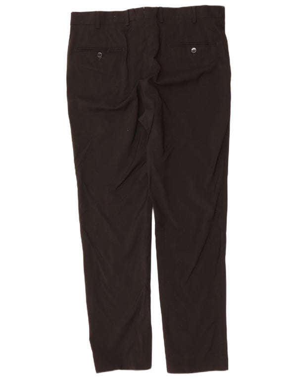 MASSIMO DUTTI Muške uske hlače EU 44 Large W34 L31 Crna vunena