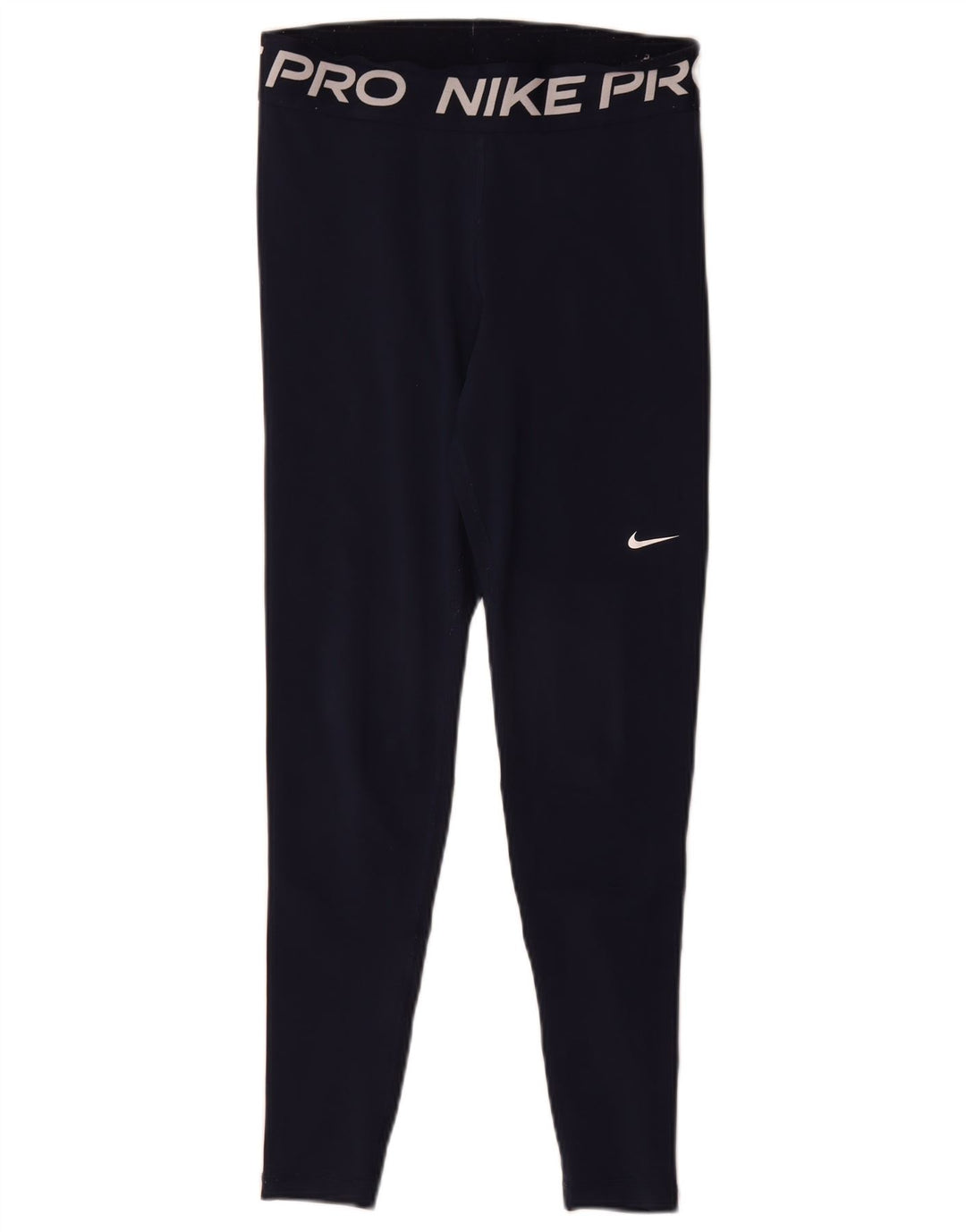 Nike Ženske Dri Fit Graphic Leggings UK 12 Medium tamnoplavi poliester