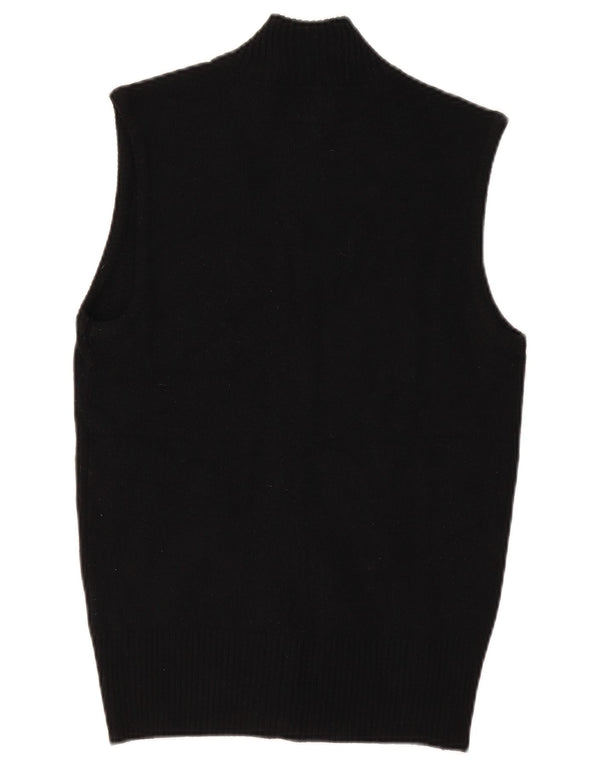 Energie ženski kardigan džemper bez rukava UK 12 srednje crni akril