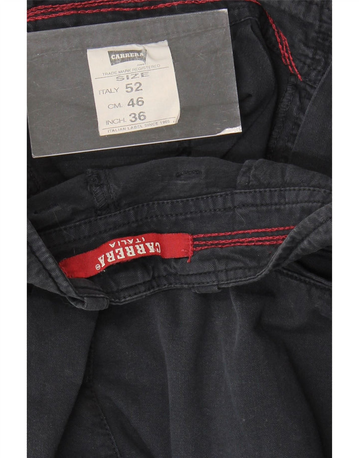 Carrera muške chino kratke hlače W36 veliki crni pamuk