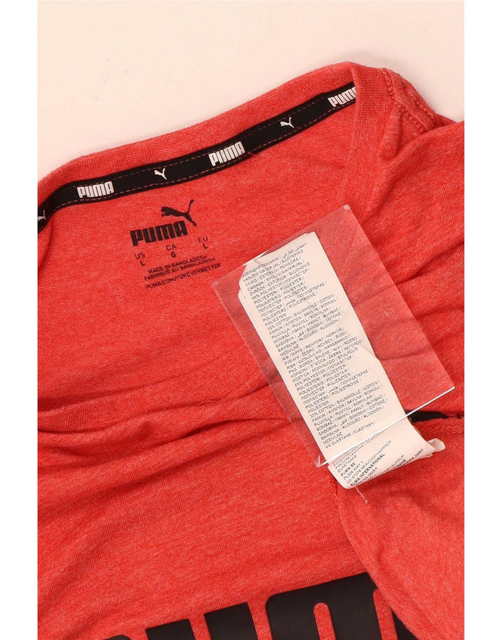 Puma muška majica s grafičkim motivima, veliki crveni poliester