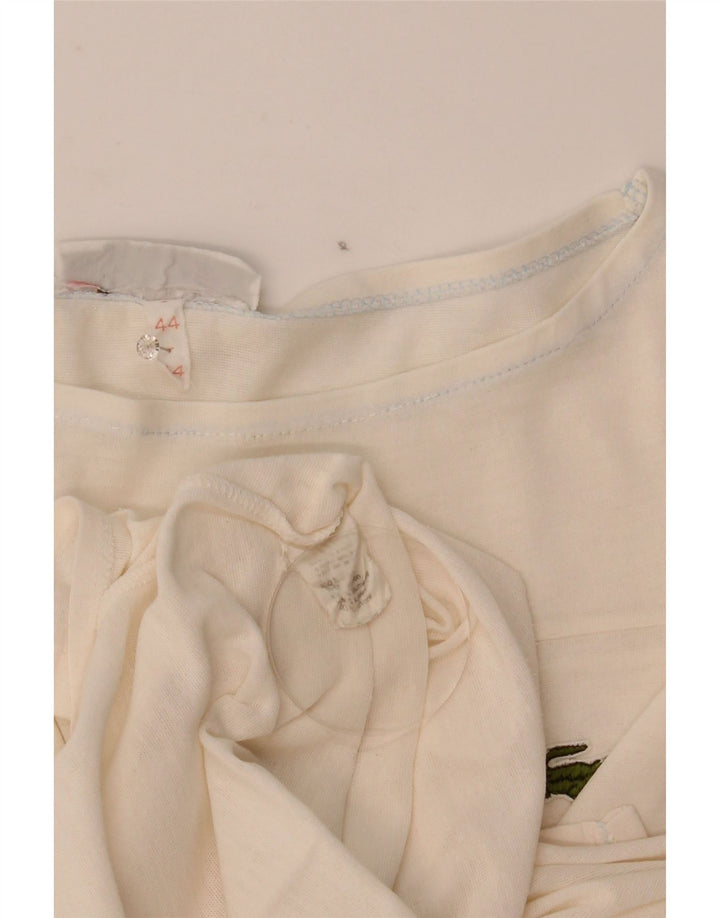 Lacoste ženska majica kratkih rukava, velika veličina 44, bijeli pamuk