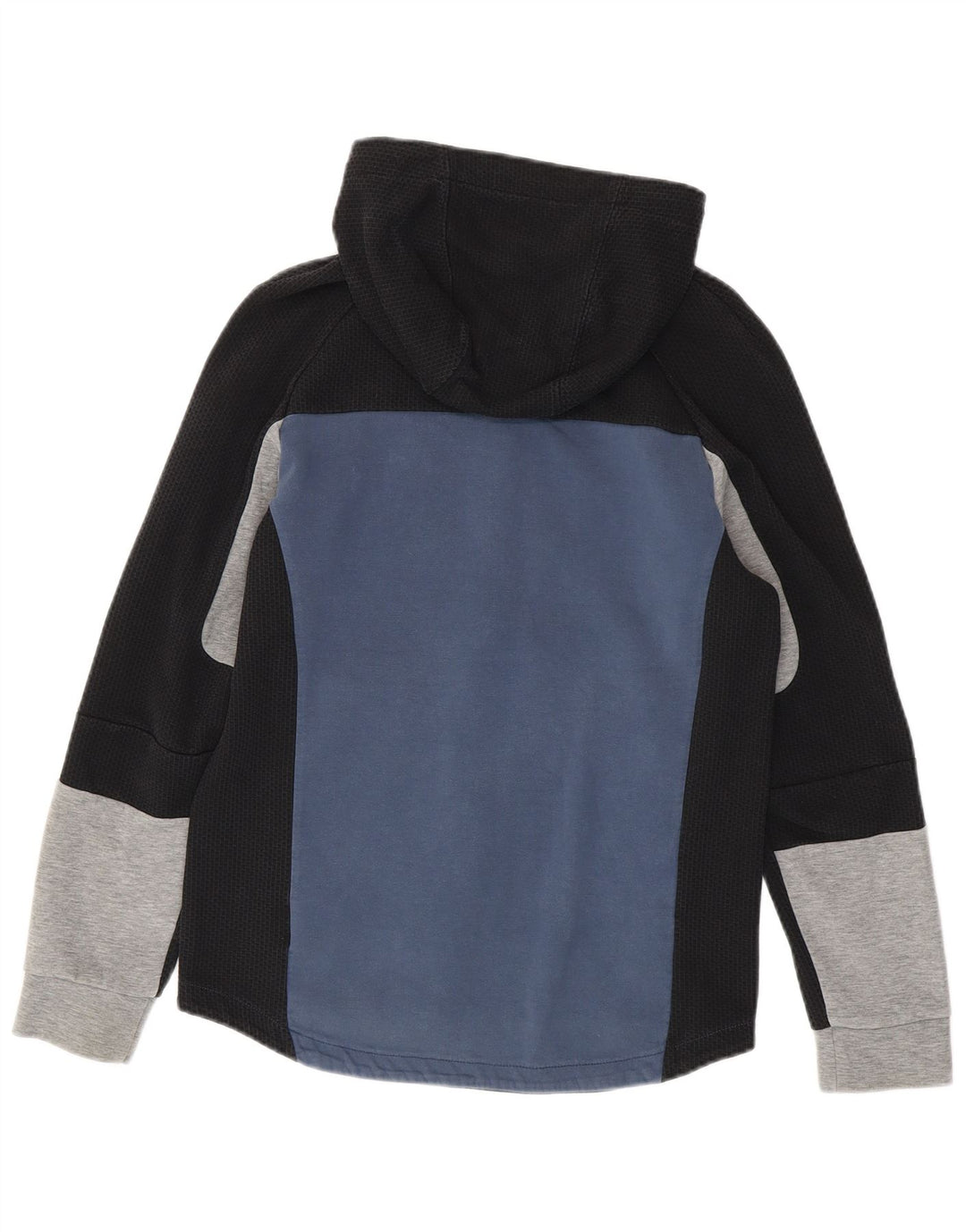 Puma muški pulover s kapuljačom na patentni zatvarač Mali plavi pamuk u blokovima boja