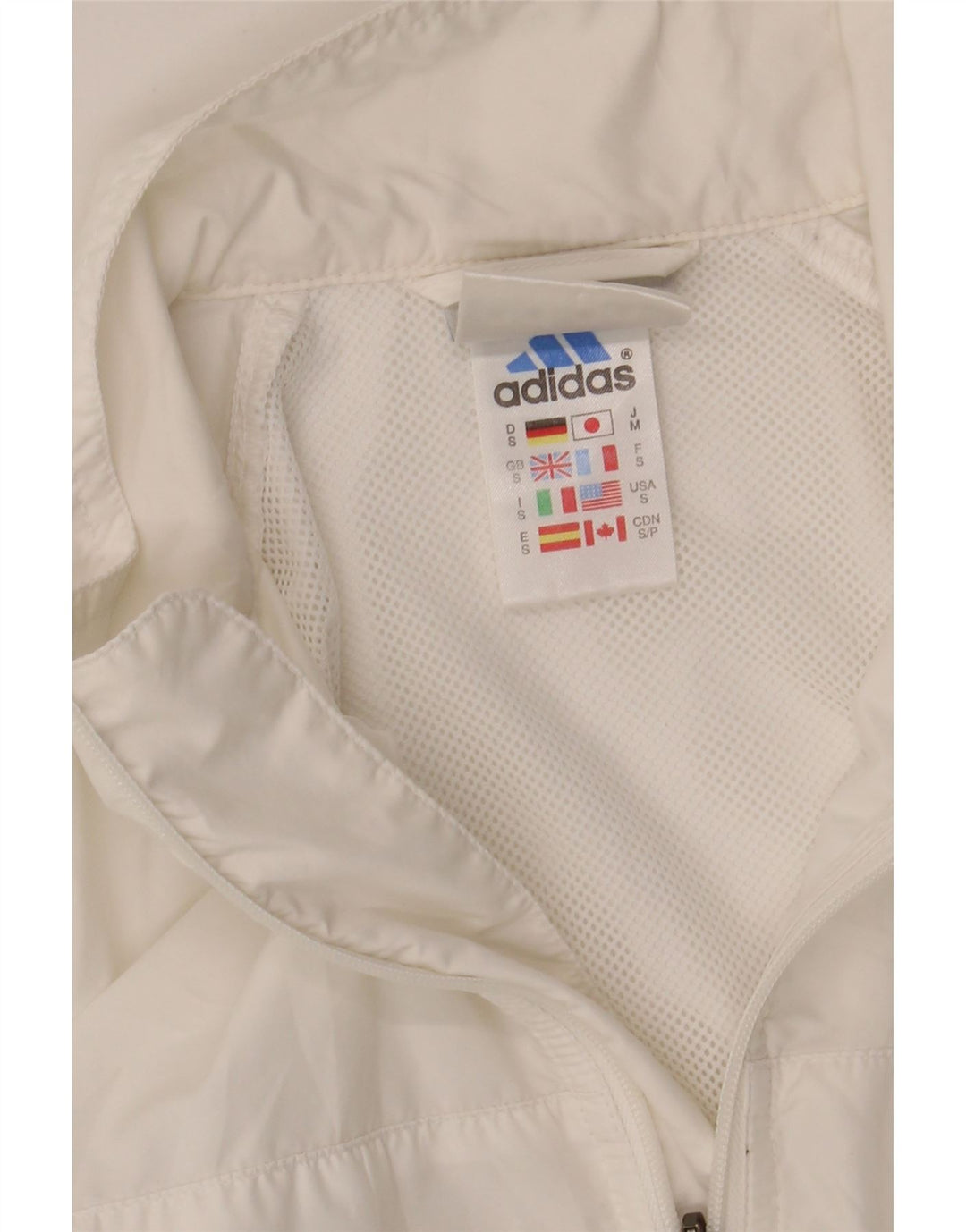 Adidas muška gornja jakna trenirke mala bijela poliester