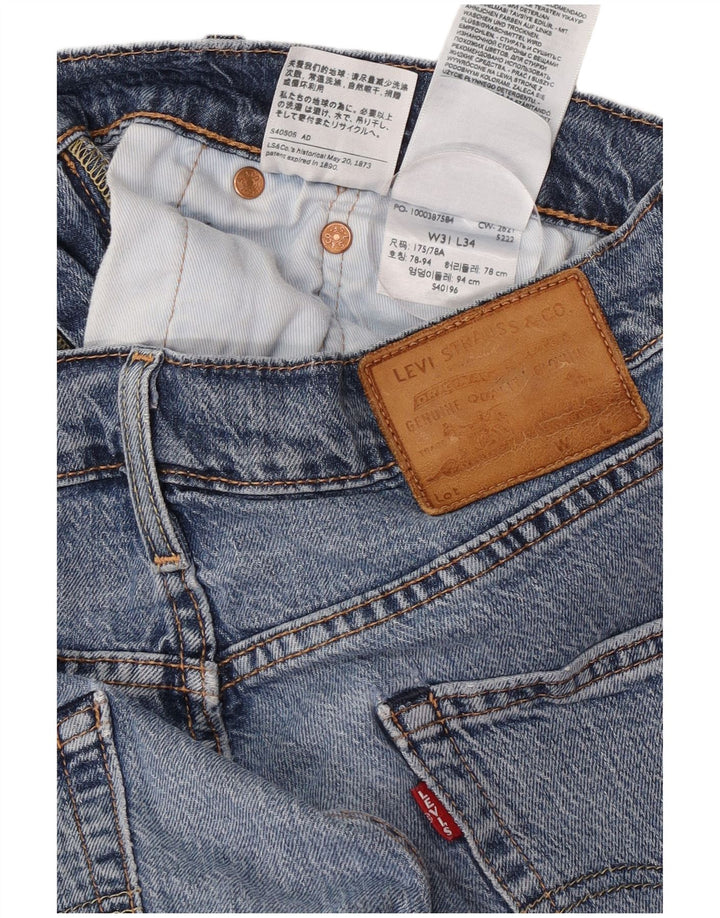 Levi's ženske ravne traperice W31 L34 plavi pamuk