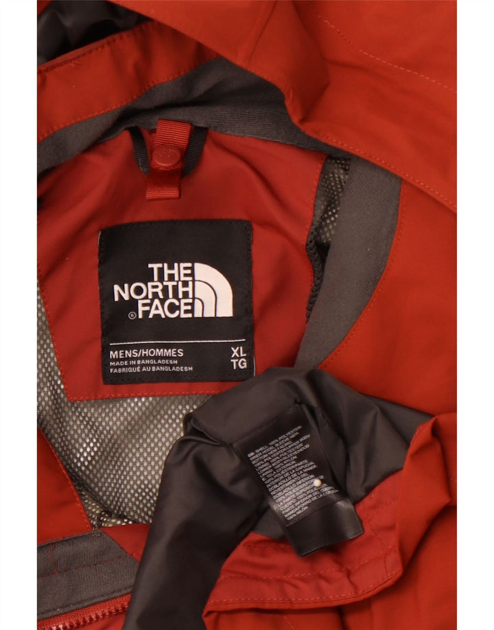 THE NORTH FACE Muška Gore-Tex kišna jakna s kapuljačom UK 42 XL narančasta poliester