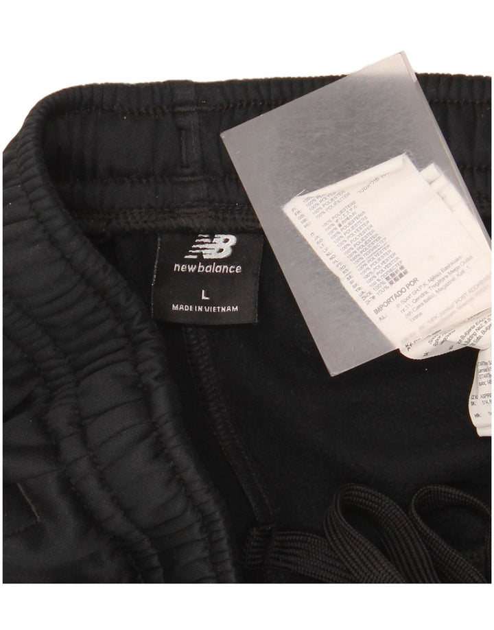 New Balance muške trenirke Hlače Joggers Veliki crni poliester