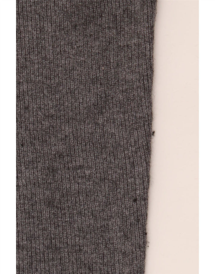 Massimo Dutti muški džemper s polo ovratnikom srednje sive vune