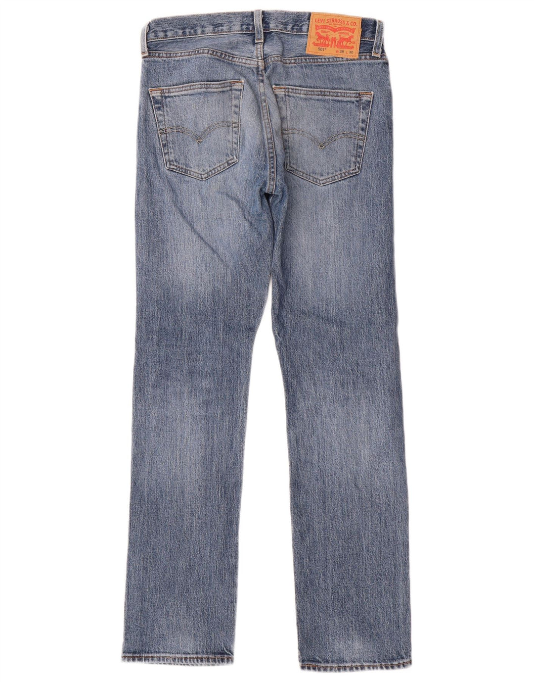 Levi's muške 501 ravne traperice W28 L30 plavi pamuk