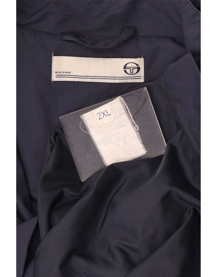 Sergio Tacchini muška pomoćna jakna UK 44 2XL tamnoplavi najlon