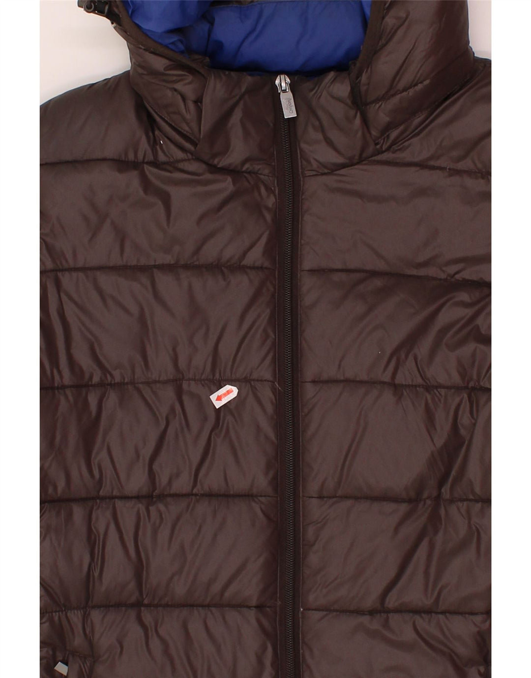 BEST COMPANY Womens Hooded Padded Jacket UK 12 Medium Brown Vintage Best Company and Second-Hand Best Company from Messina Hembry 