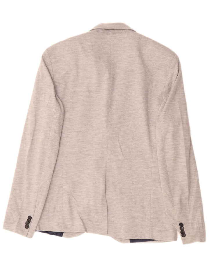 Zara muška jakna sa 2 gumba UK 42 XL sivi poliester