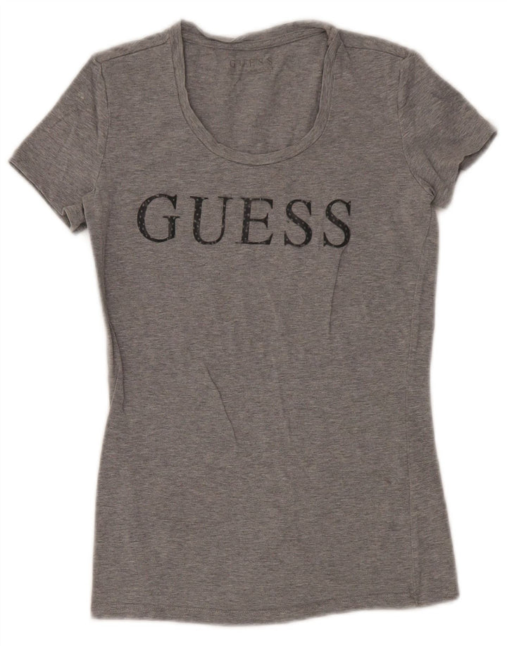 Guess Ženska majica kratkih rukava s grafičkim motivima UK 8 Small Grey