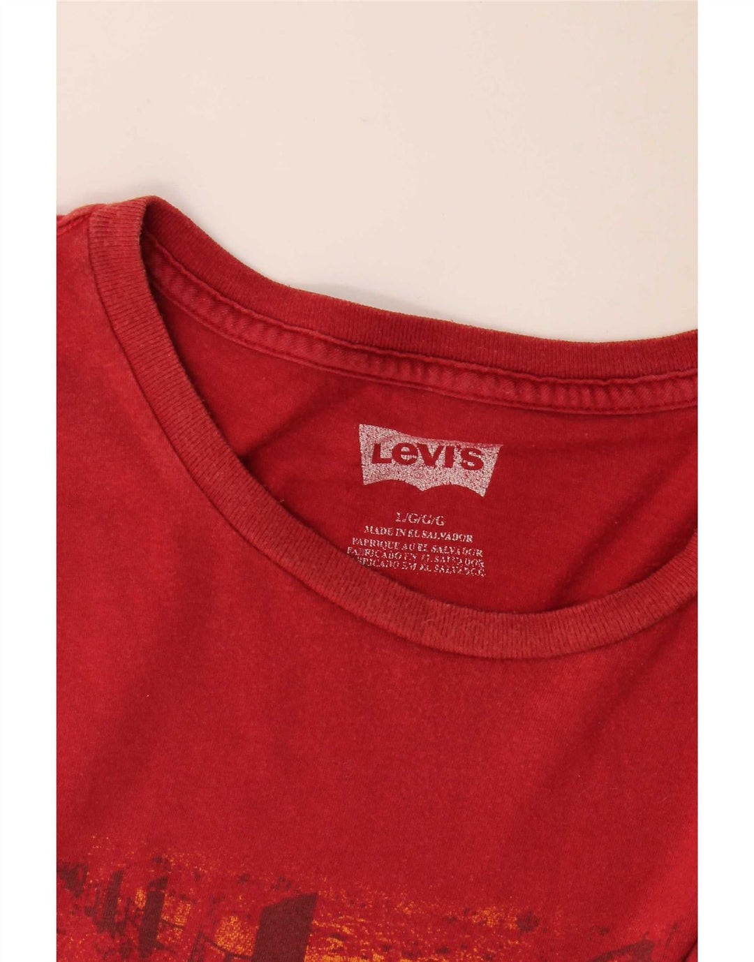 Levi's muška velika crvena majica s grafičkim motivima