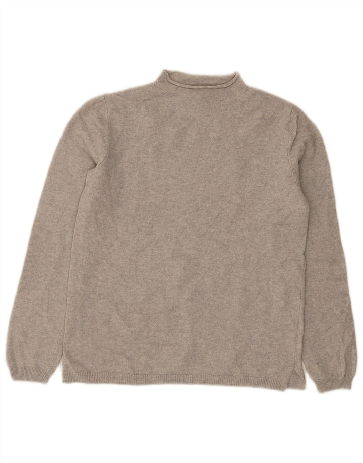 Massimo Dutti ženski džemper s kornjačinom ovratnikom UK 10 Mala siva vunena