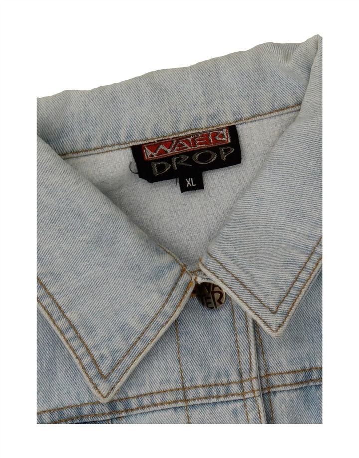 VINTAGE Womens Denim Jacket UK 18 XL Blue Vintage Vintage and Second-Hand Vintage from Messina Hembry 