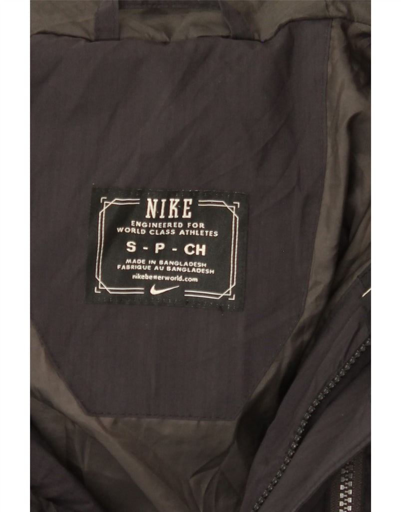 NIKE Mens Hooded Padded Jacket UK 36 Small Grey Polyamide Vintage Nike and Second-Hand Nike from Messina Hembry 