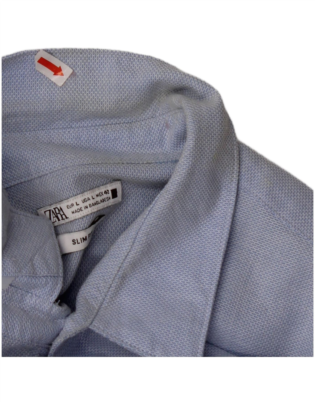 ZARA muška uska košulja velika, plava pamučna