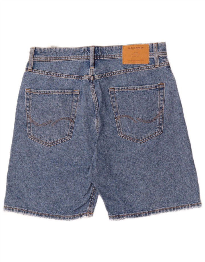 Jack & Jones muške traper kratke hlače srednje veličine W32 plavi pamuk