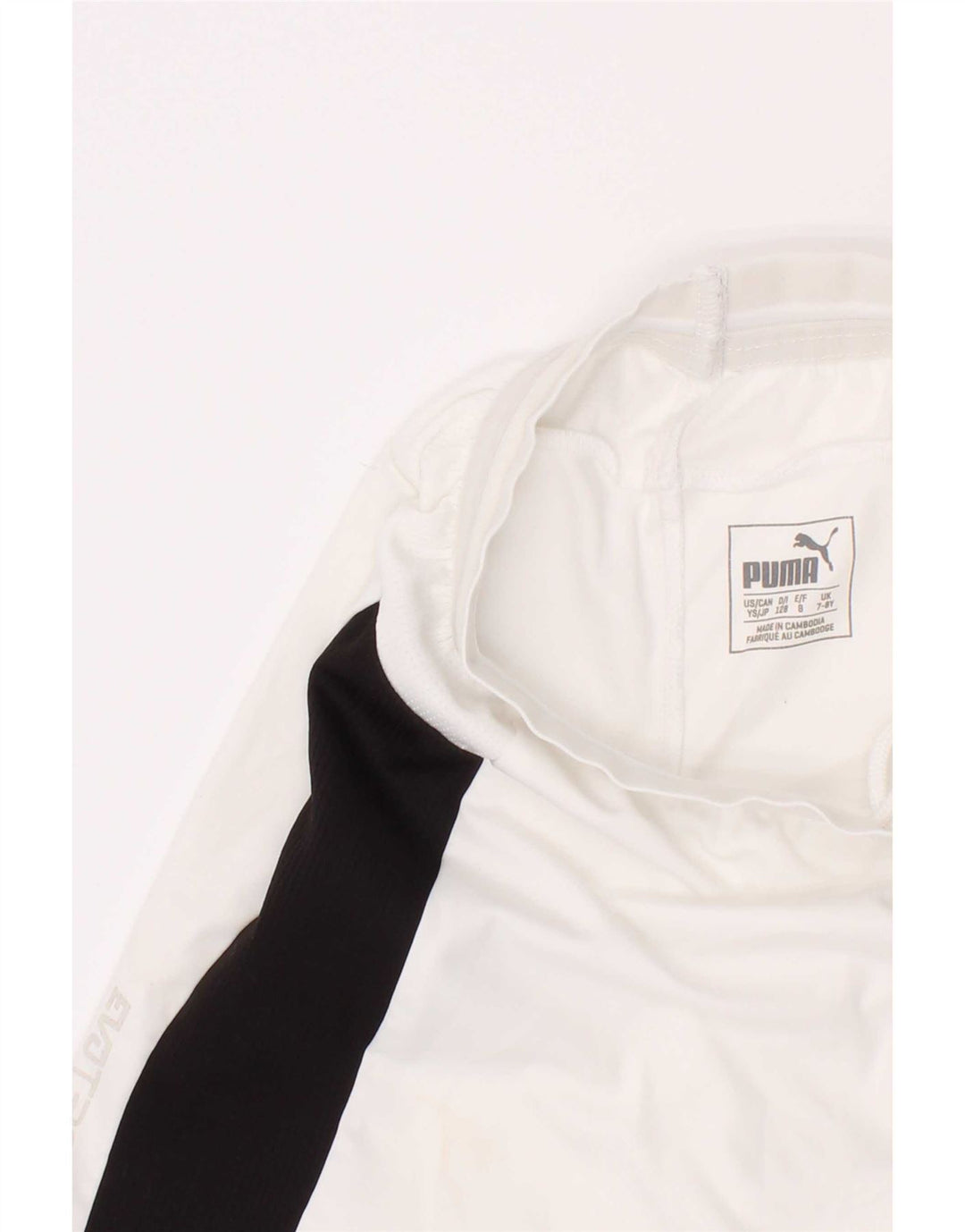 Sportske kratke hlače Puma za dječake 7-8 godina, bijeli poliester u boji
