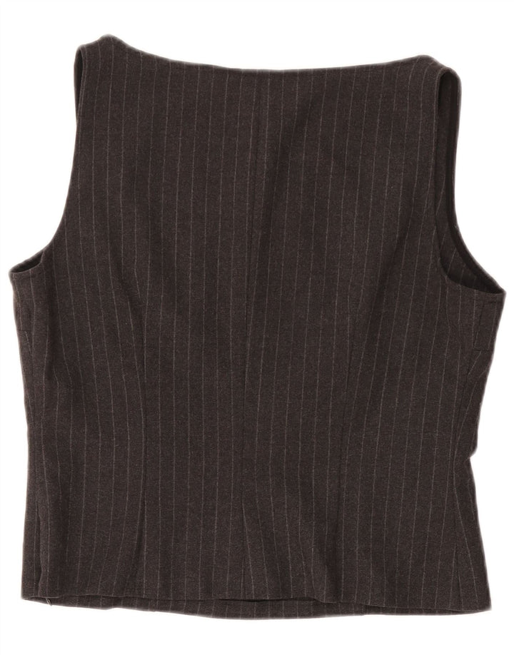 GAI MATTIOLO Ženska skraćena bluza bez rukava IT 48 XL Siva prugasta