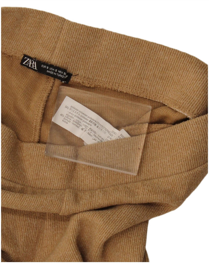Zara ženske hlače za trenirku UK 10 Small Beige Poliester