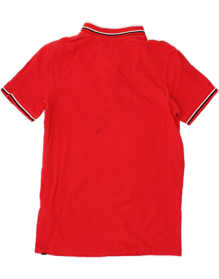 PENGUIN Boys Polo Shirt 10-11 Years Red Cotton Vintage Penguin and Second-Hand Penguin from Messina Hembry 