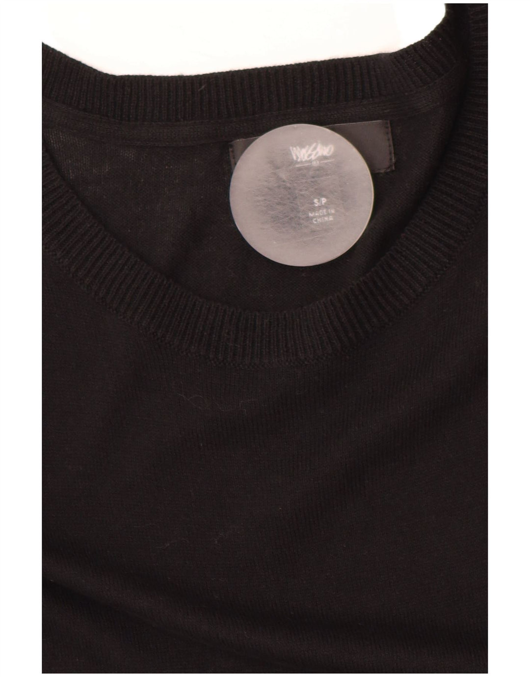 MOSSIMO Ženska džemper haljina 3/4 rukava UK 10 Mala crna pamučna