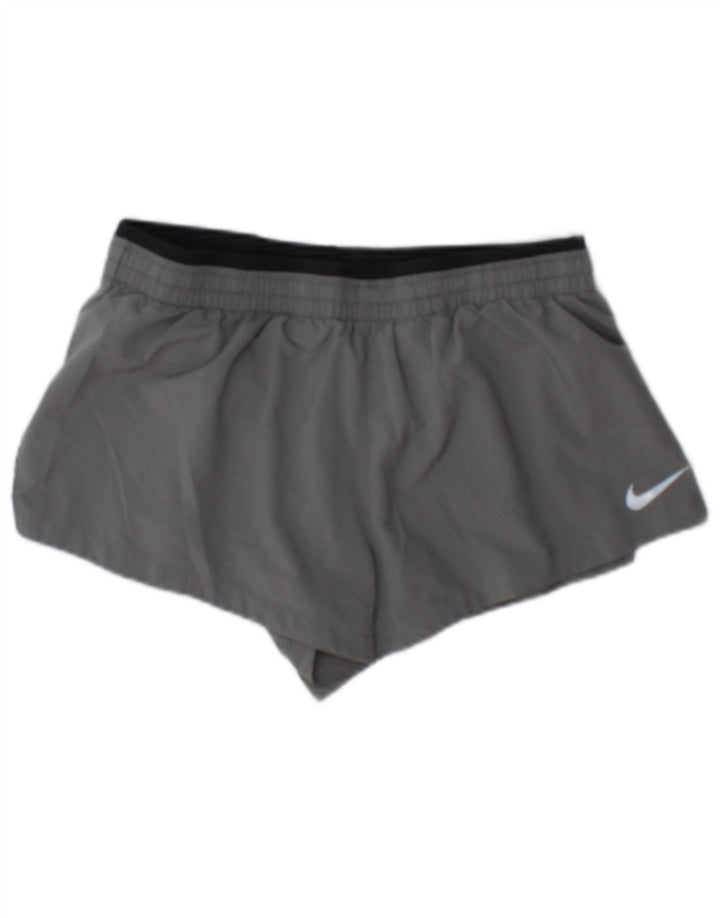 Nike Ženske Dri Fit Sportske kratke hlače UK 10 Mali sivi poliester