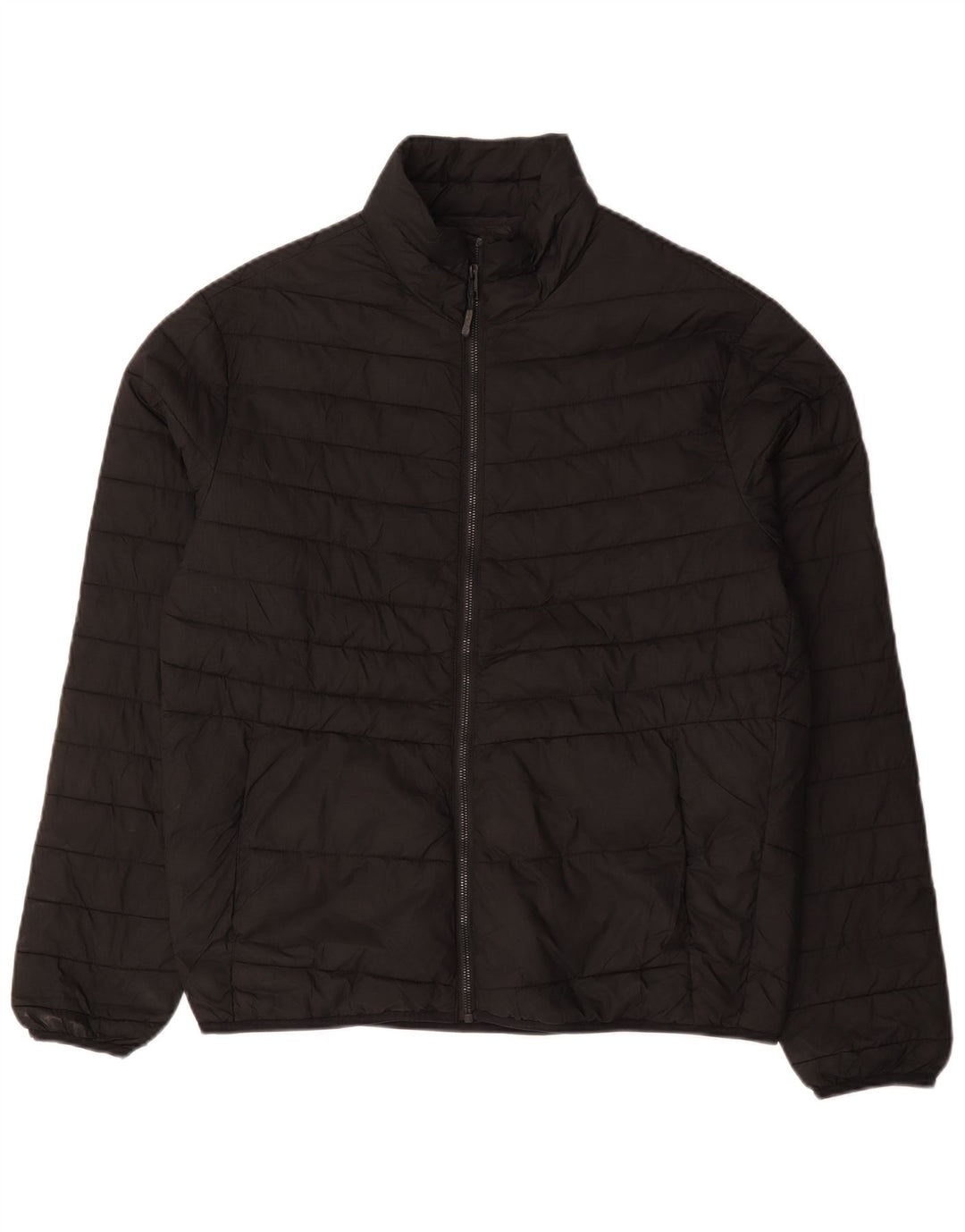 Jack & Jones muška podstavljena jakna UK 40 veliki crni poliester