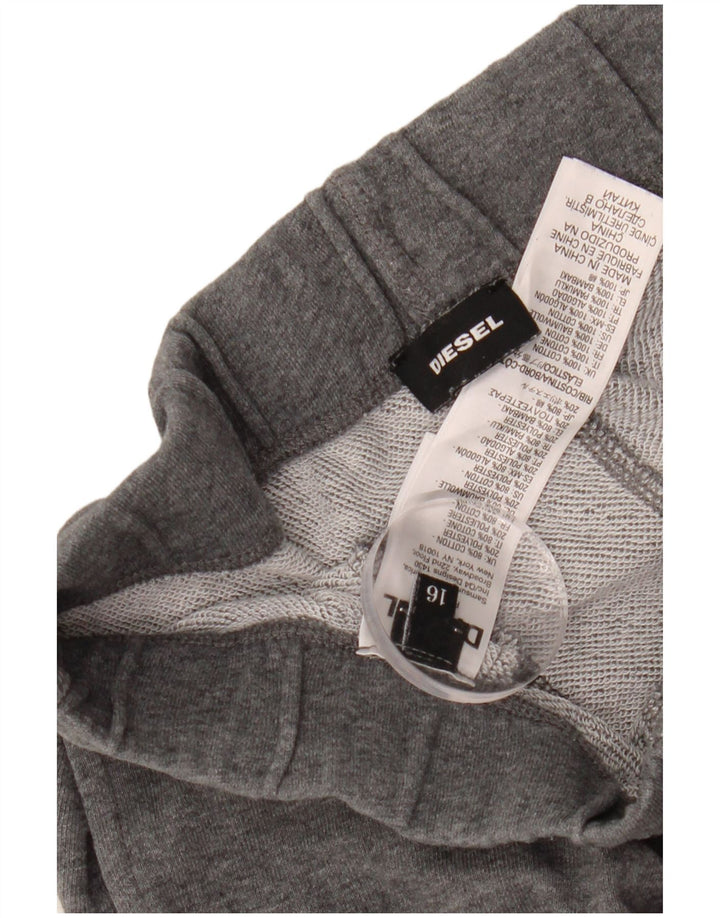 DIESEL Trenirka za dječake Hlače za trčanje 15-16 godina Sivi pamuk