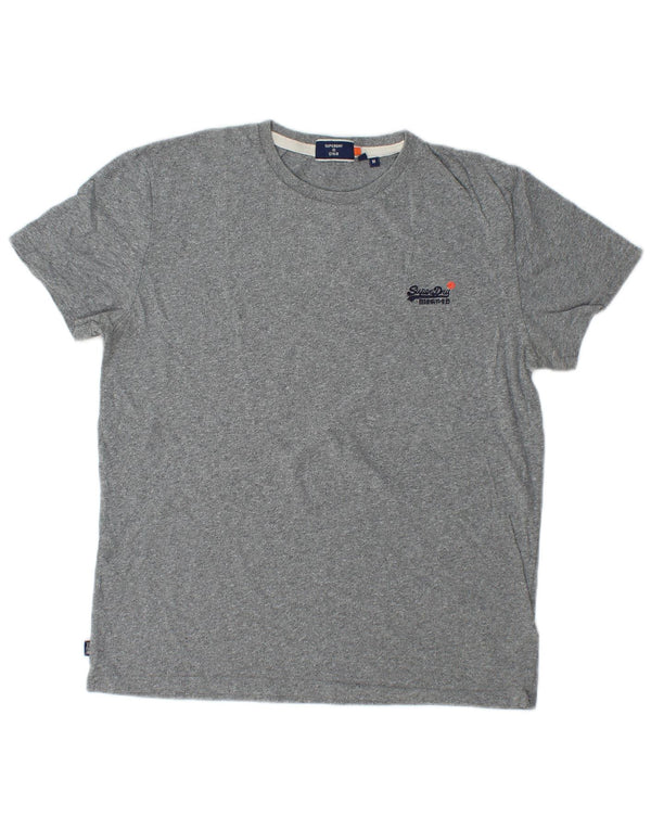 SUPERDRY ženska majica kratkih rukava UK 14 srednje sivi pamuk