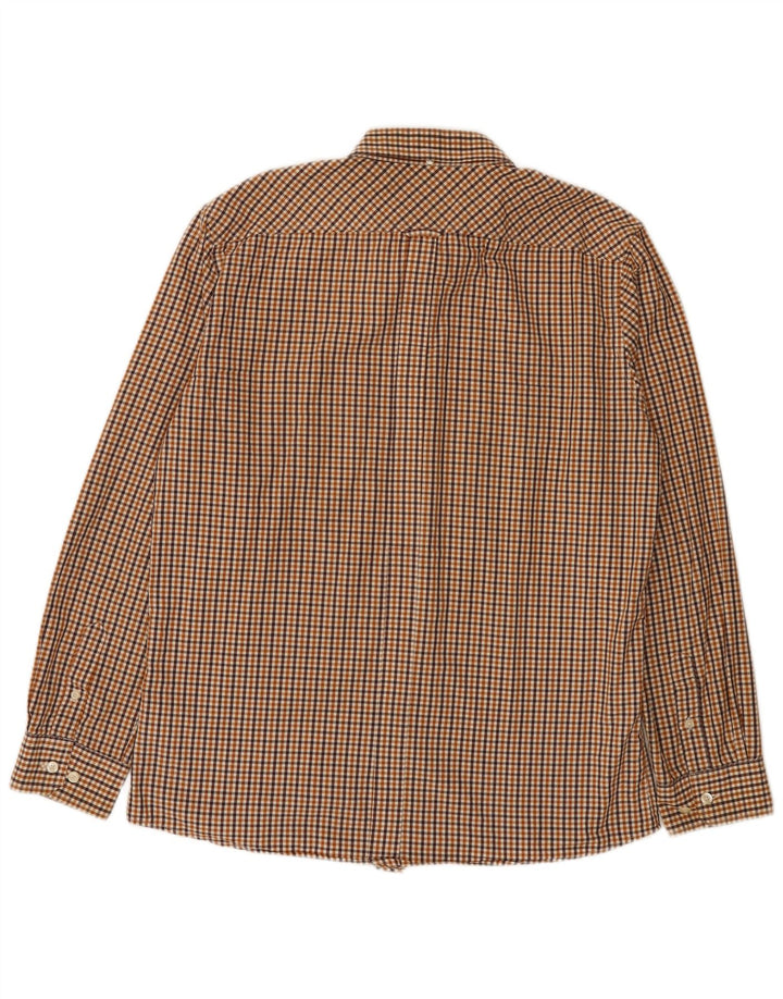 Ben Sherman muška košulja velika smeđa gingham pamuk