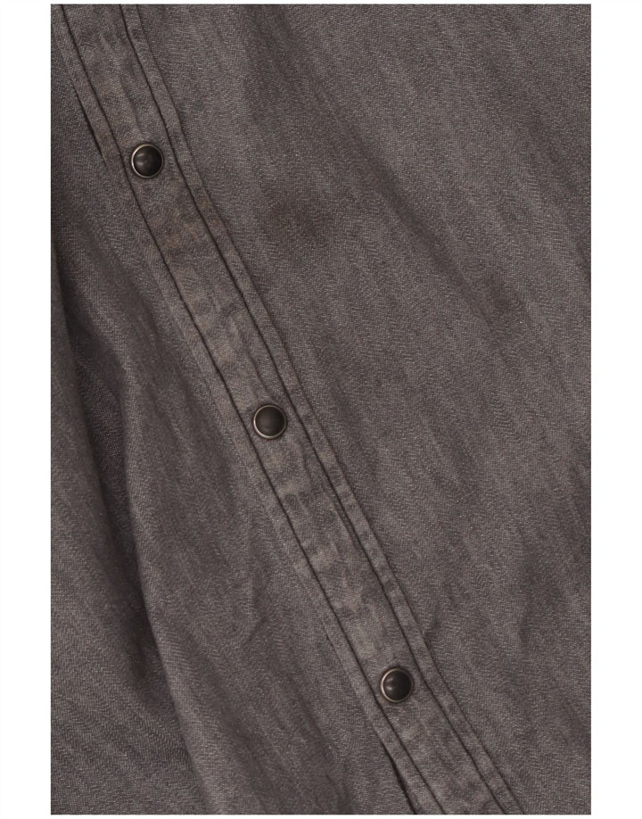 Lee muška udobna Western košulja 2XL sivi pamuk