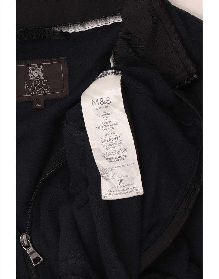 Marks & Spencer muška jakna od flisa UK 42 XL mornarsko plava poliester