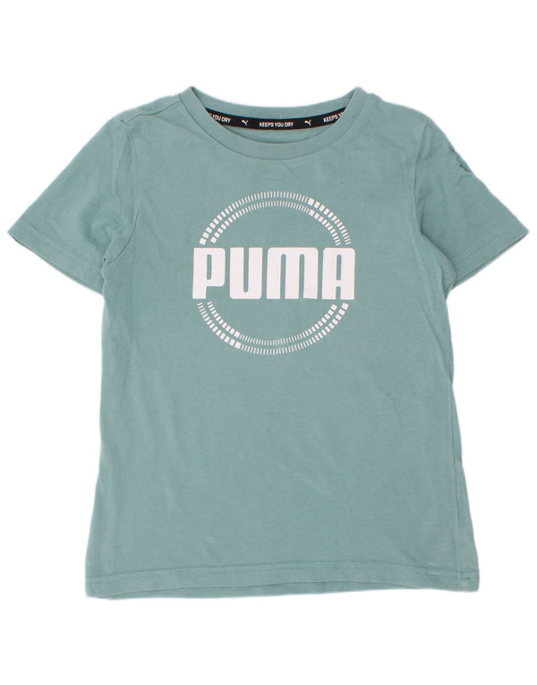 Plava majica kratkih rukava Puma Boys Graphic T-Shirt 7-8 Years