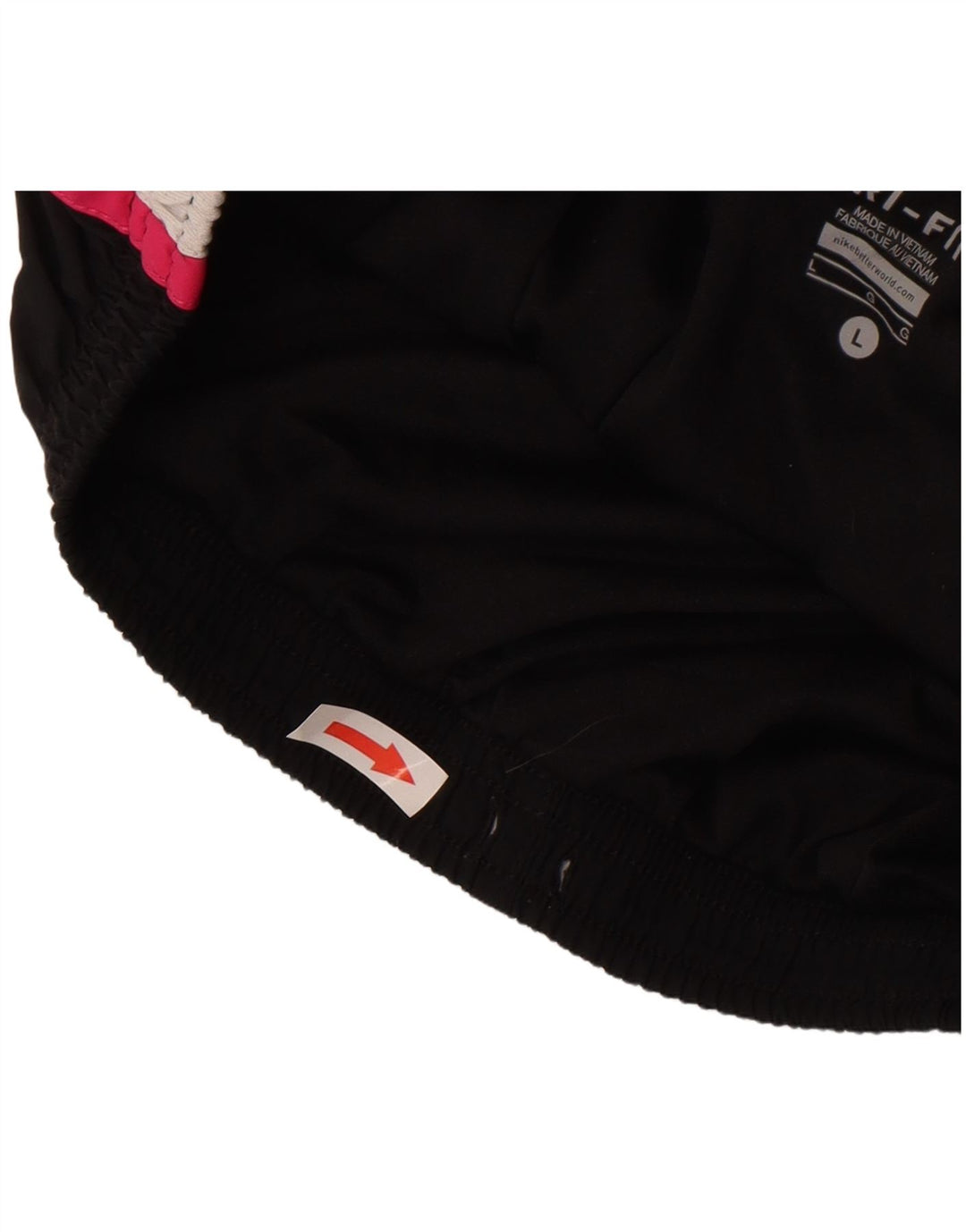 Nike ženske kratke sportske hlače Dri Fit UK 14 veliki crni poliester u boji