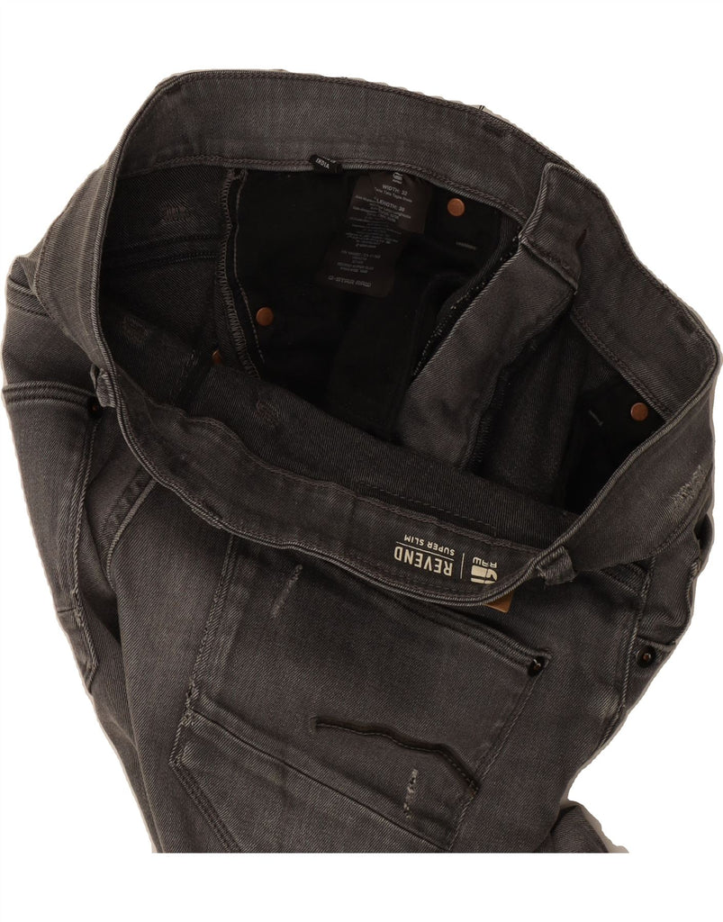 G-STAR Womens Revend Distressed Super Slim Jeans W32 L38 Grey Cotton Vintage G-Star and Second-Hand G-Star from Messina Hembry 