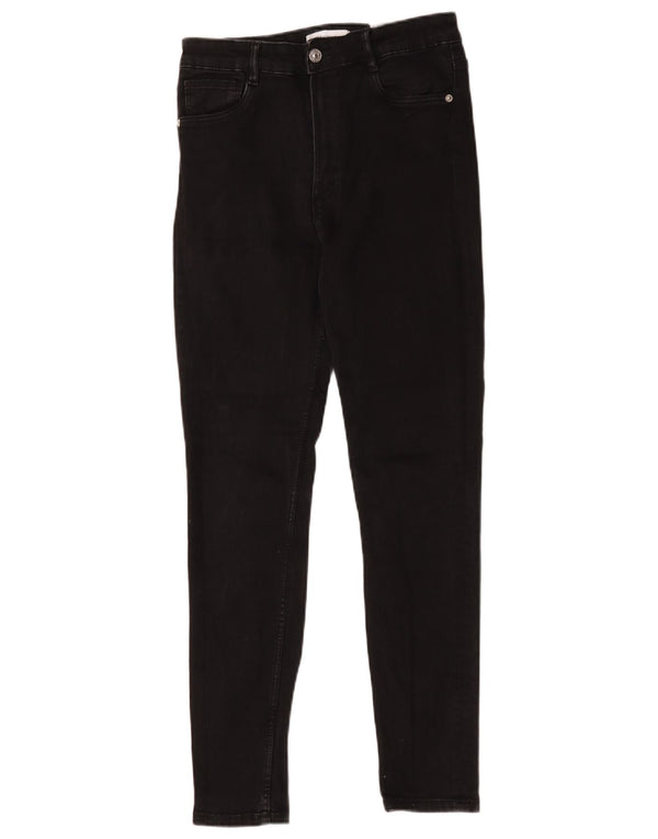 Zara ženske uske traperice EU 38 male W28 L27 crni pamuk