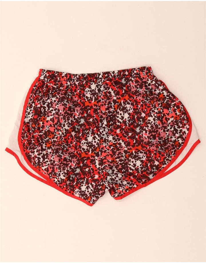 NIKE Ženske Dri Fit Sportske Kratke Hlače UK 14 Medium Red Animal Print Poliester