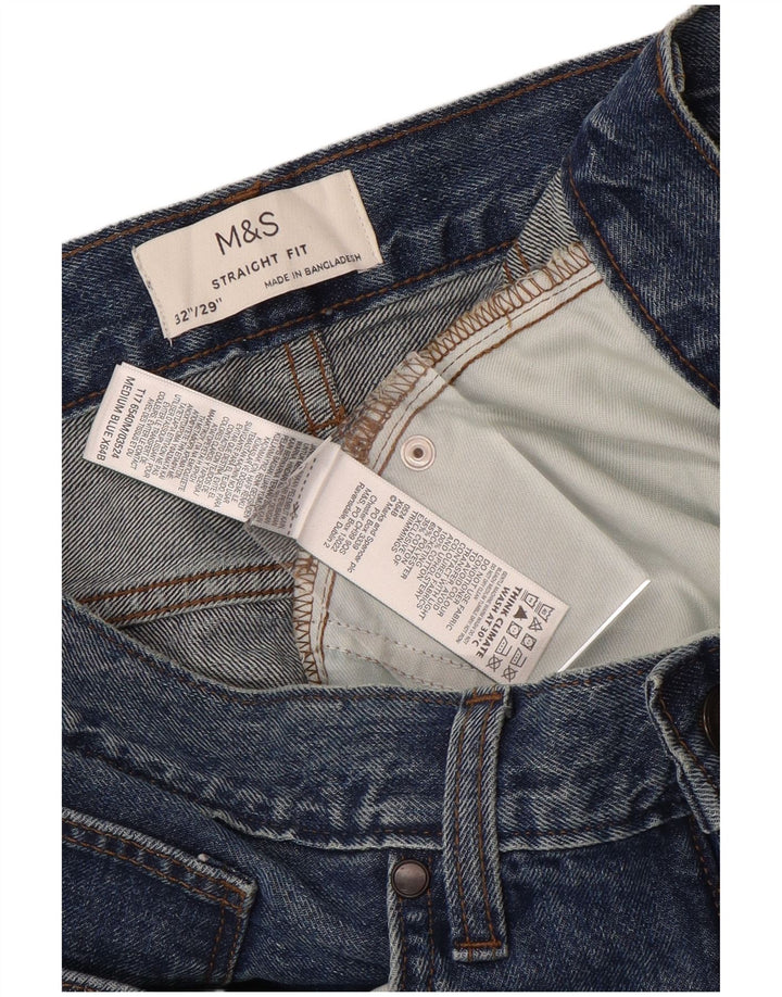 Marks & Spencer muške ravne traperice W32 L29 plavi pamuk