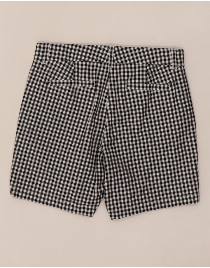 J. CREW Ženske chino kratke hlače US 6 srednje W30 crni pamuk od ginghama