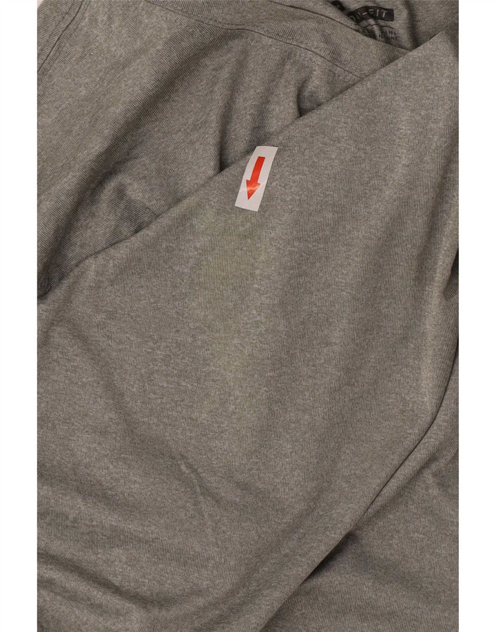 Nike Dri Fit majica kratkih rukava srednje sivi poliester