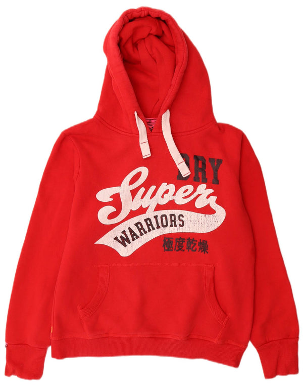 Superdry ženska majica s kapuljačom s kapuljačom UK 18 XL, crveni pamuk